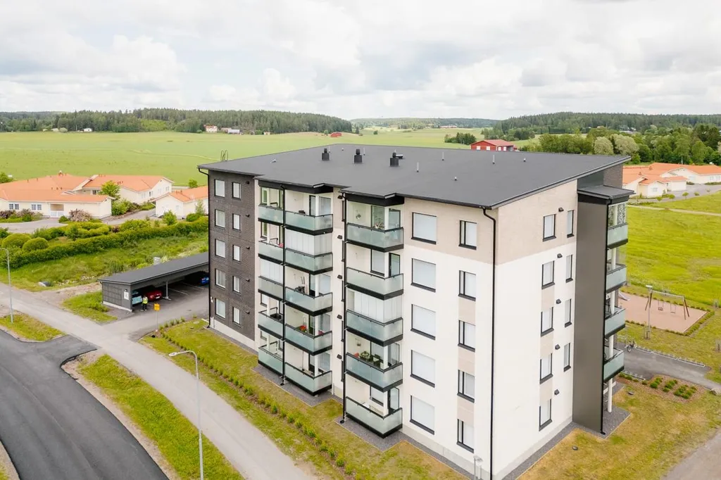 Õhuvaade - Modern Flat with Balcony in Liedon Centre