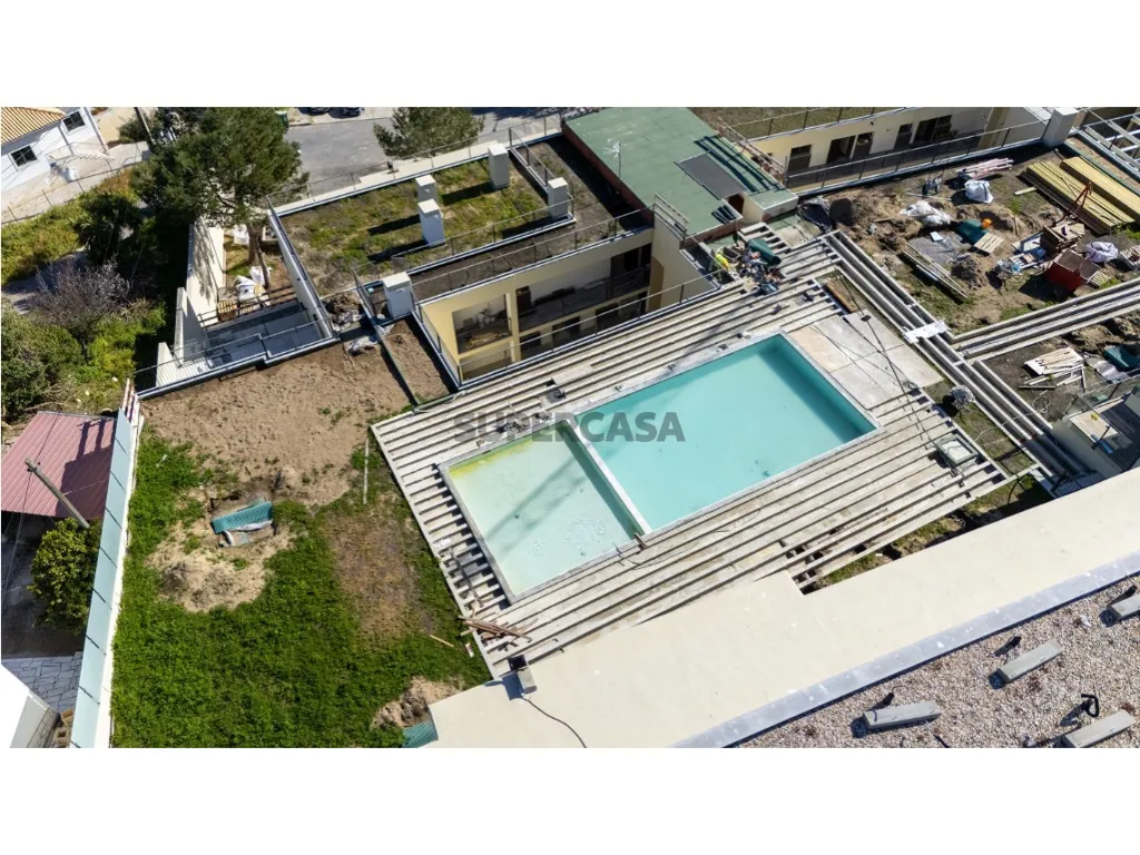 Vue aérienne - Duplex Flat with Sea View in Sesimbra