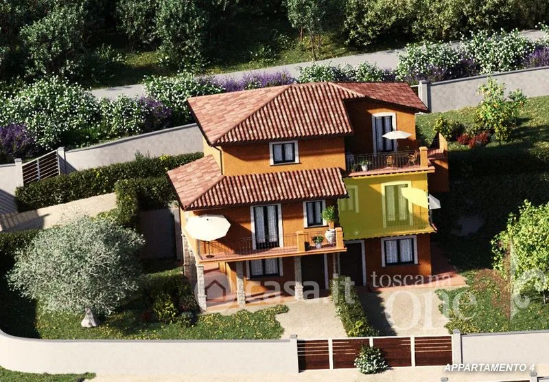 Vista aerea - Appartamento con giardino e terrazza a Trecchina