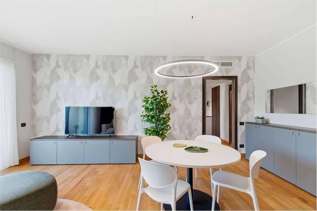 Söögituba - Panoramic 1-Bedroom Apartment in Milan