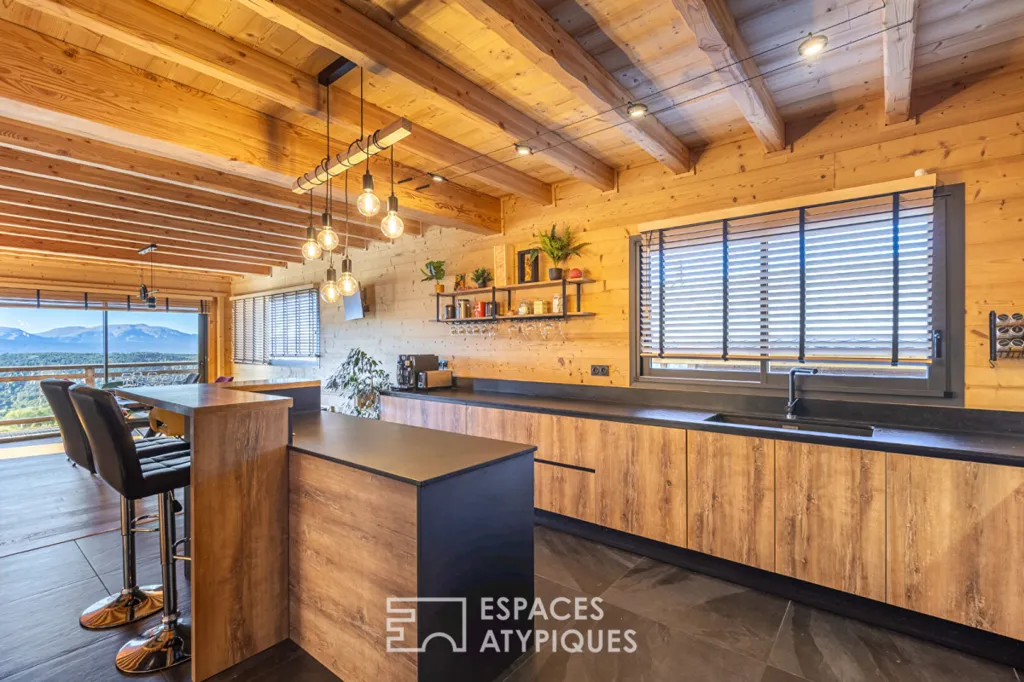Cuisine - Chalet de Prestige avec Vue Montagne à Font-Romeu-Odeillo-Via