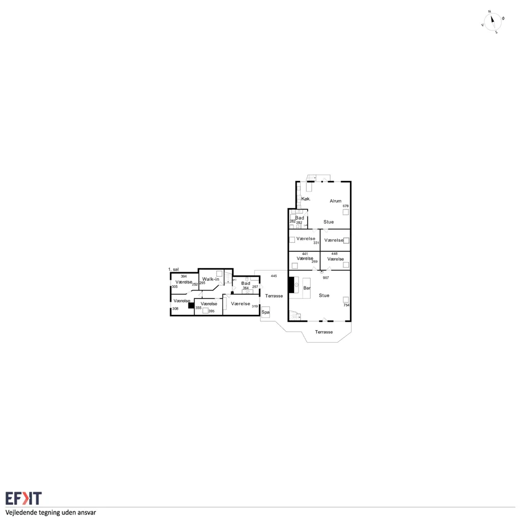 Plan - Equestrian Estate with Spa in Vinding
