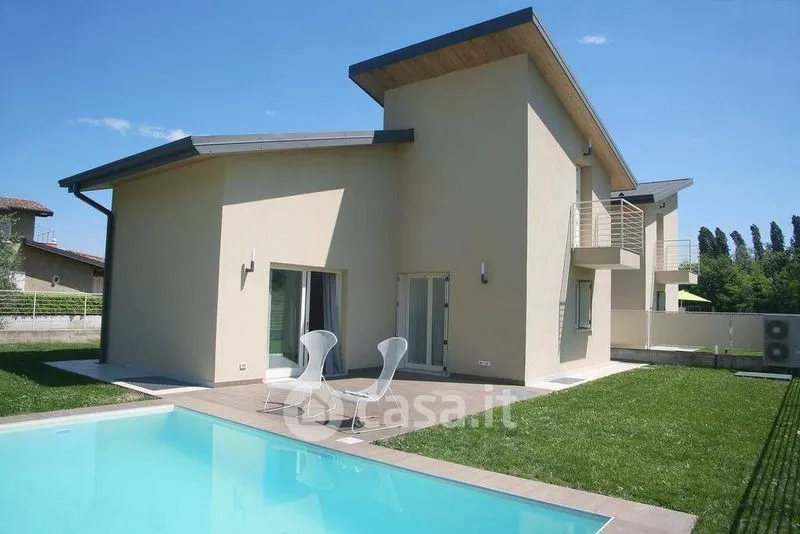 Pool - Modern Villa with Pool in Soiano del Lago