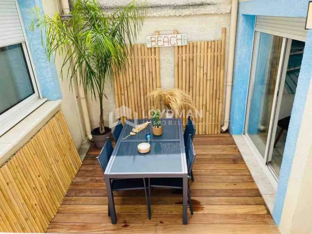 Terrasse - Maison T3 en 2ème Ligne de Plage à Carnon