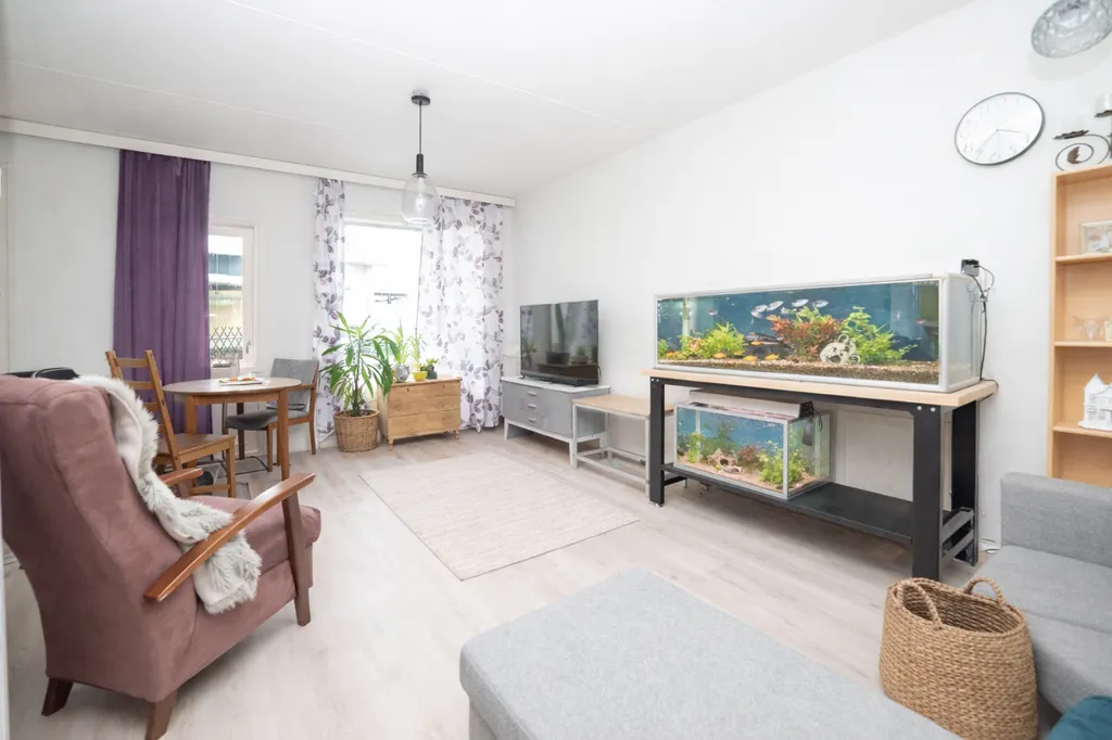Séjour - Bright Studio with Balcony in Rajakylä, Oulu
