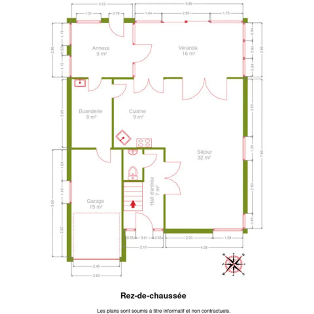 Maison 2 chambres à Chatelet