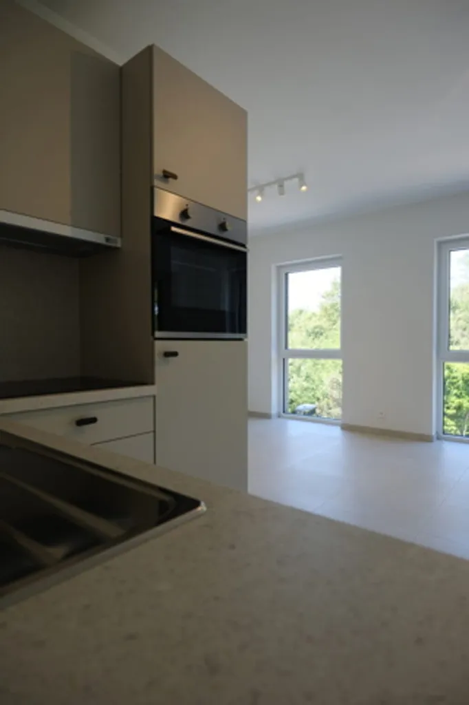 Kitchen - Contemporary 1-Bed Flat with Terrace in Liège