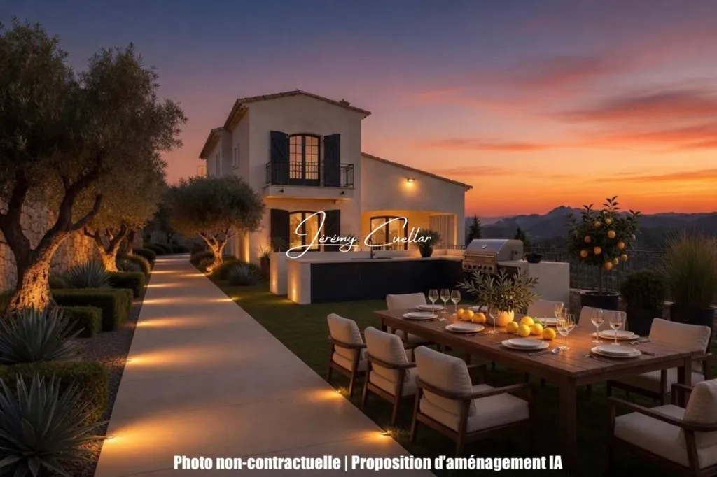Terrasse - Duplex avec Terrasse Panoramique à Saint-Laurent-du-Var