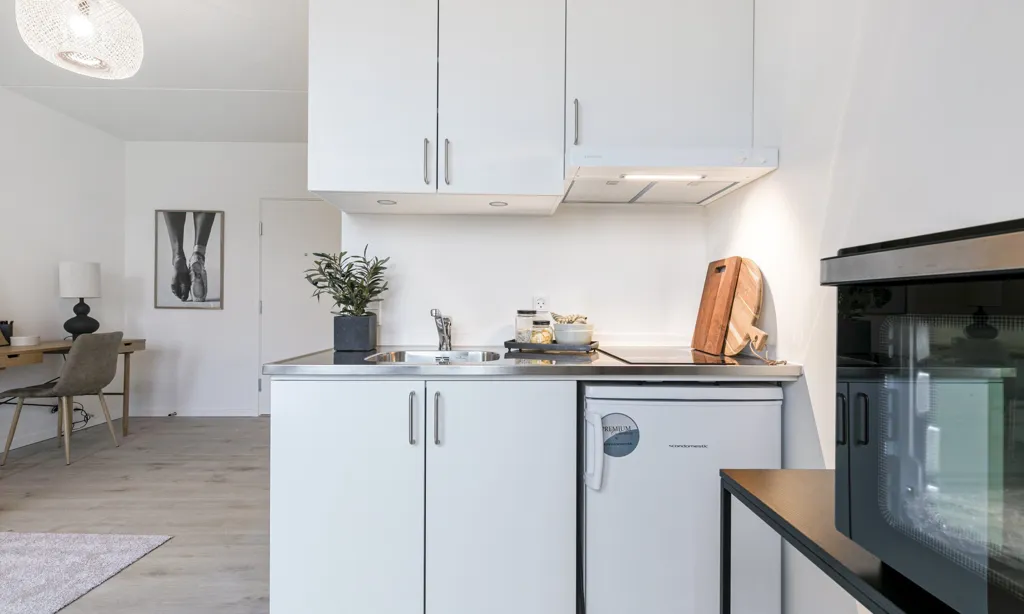Köök - 1-Bedroom Flat with Communal Facilities in København SV
