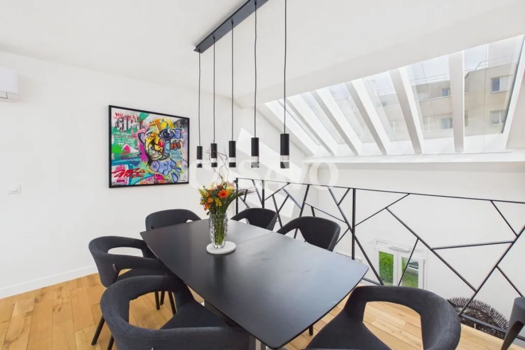 Sala da pranzo - Architectural House with Terraces in Puteaux