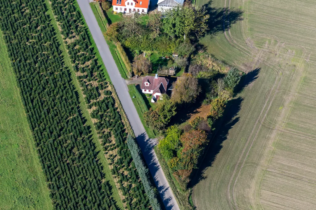 Vista aerea - Villa with Fireplace in Uldal, Vojens