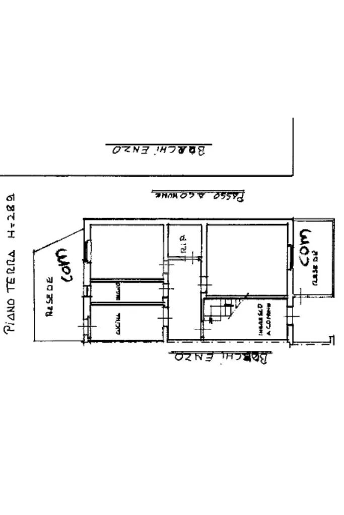Planimetria - Terrace-Accessed Apartment in Prato
