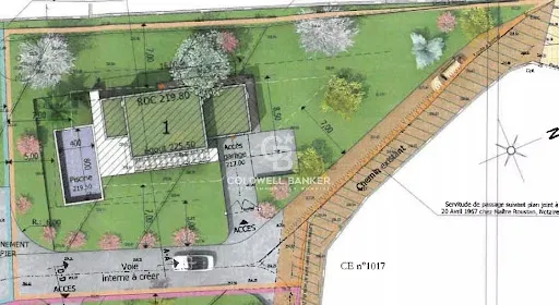 Plan - Terrain Constructible avec Vue Mer à Vallauris