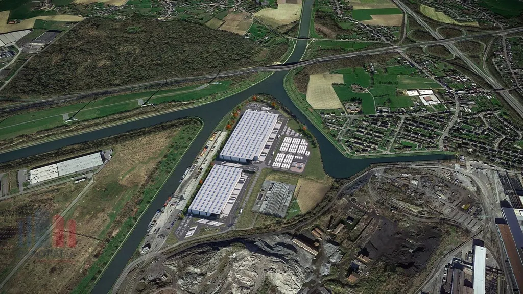 Vue aérienne - Immeuble Industriel Multimodal à La Louvière