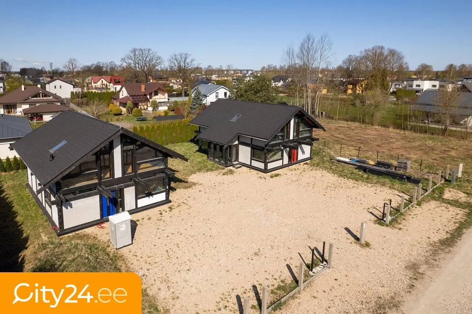 Aerial - Energy-Efficient Apartment with Garden in Mārupe