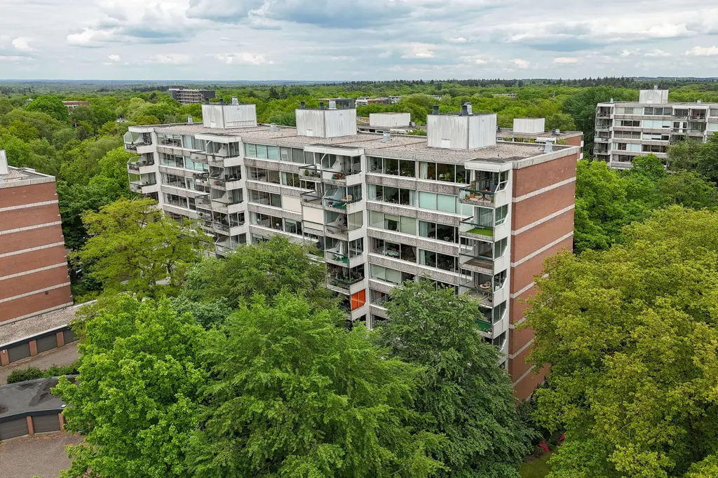 Õhuvaade - Corner Flat with Garden View in Doorwerth