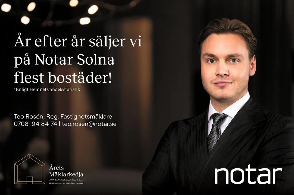 3-toaline korter asukohas Solna