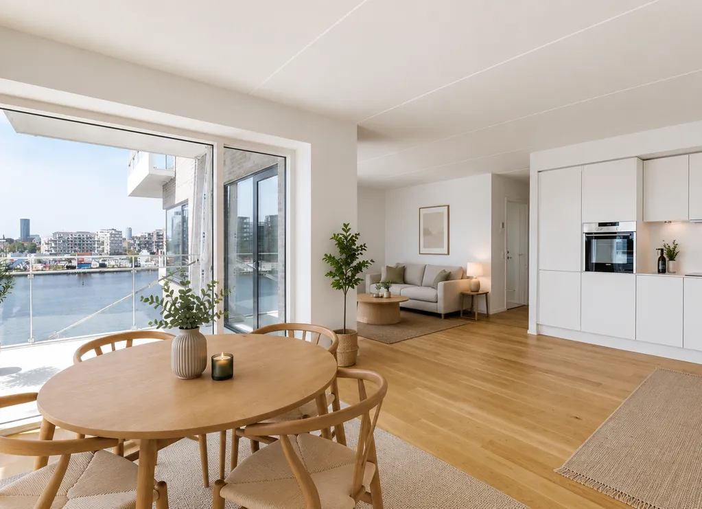 Sala da pranzo - Apartment with Two Balconies in Islands Brygge