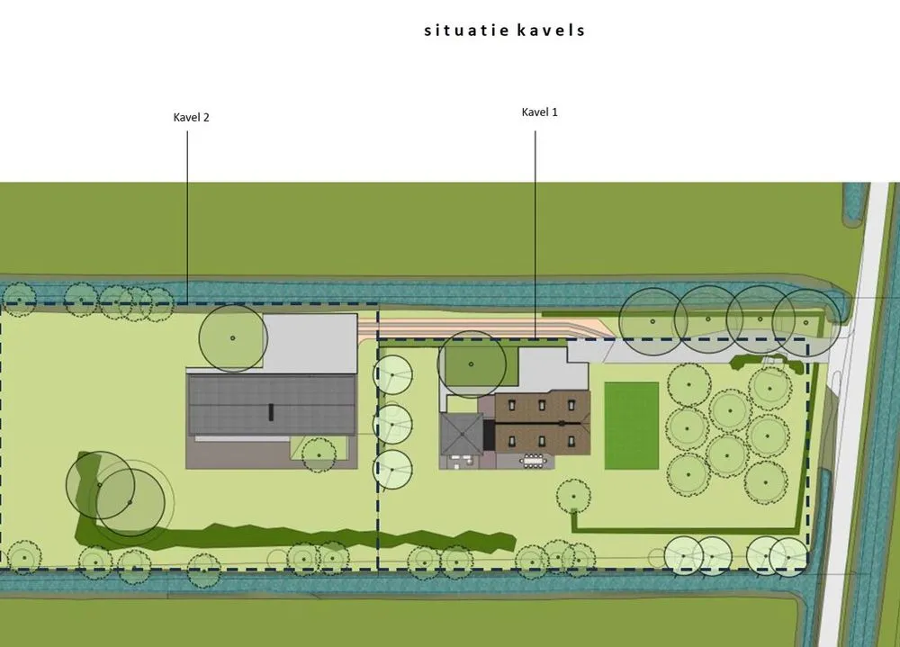 Planimetria - Landscaped Building Plot with Privacy in Woubrugge