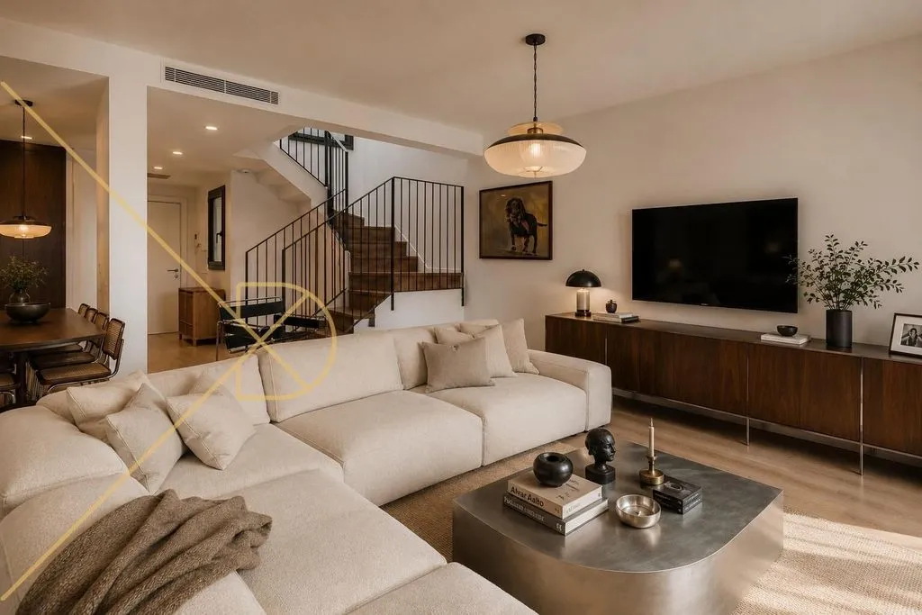 Séjour - Duplex Penthouse with Rooftop Terrace in Eixample Dreta