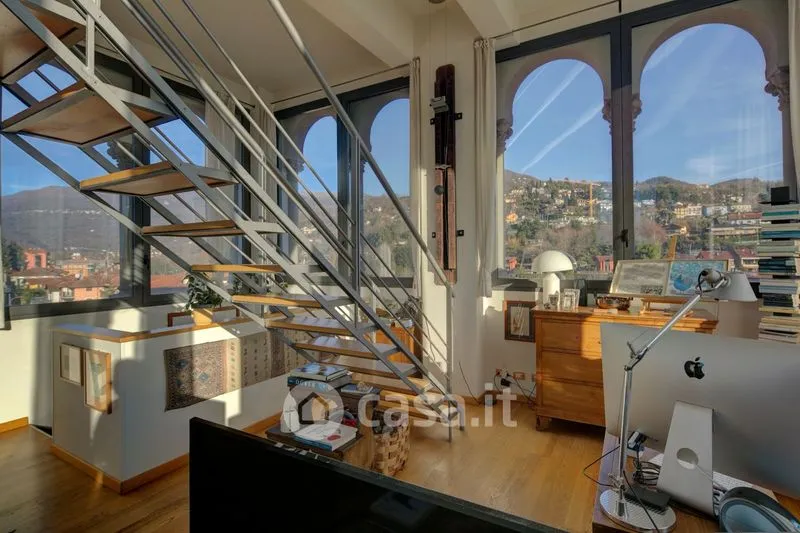 Office - Rear-Converted Attico with Balcony in Verbania