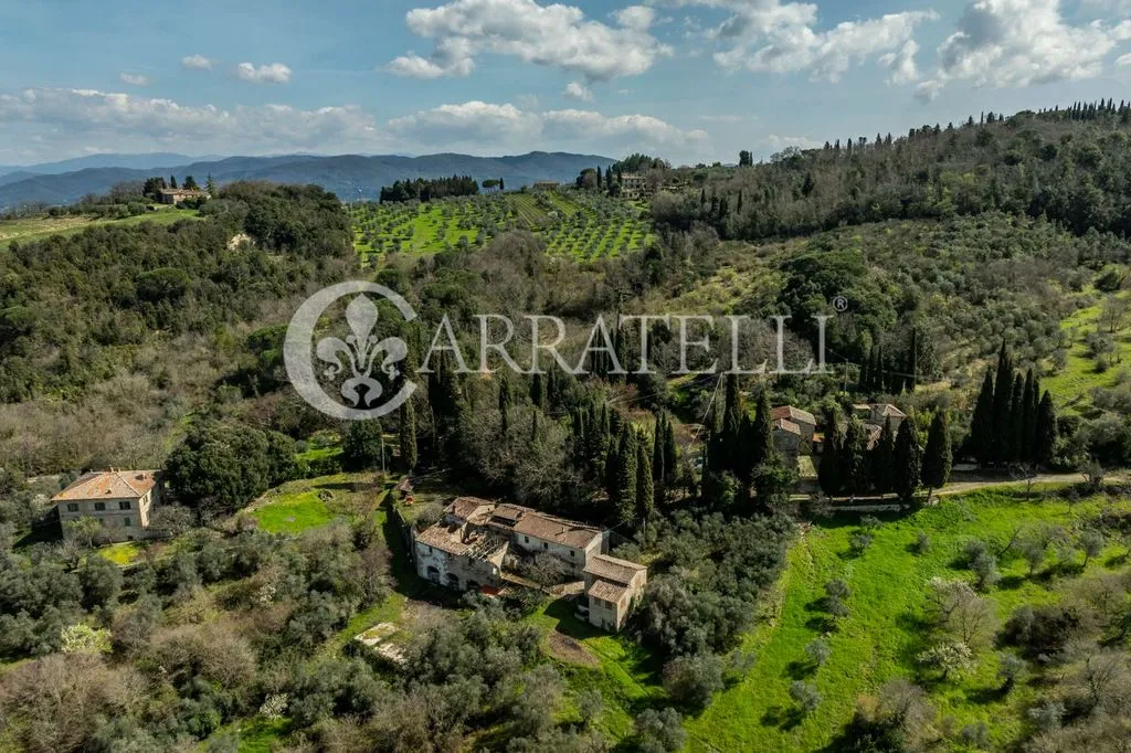 Vista aerea - Rustic Complex with Olive Grove in San Casciano