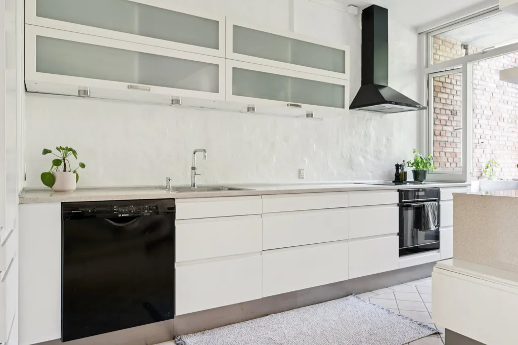 Cuisine - Apartment with Balcony in Kongens Lyngby