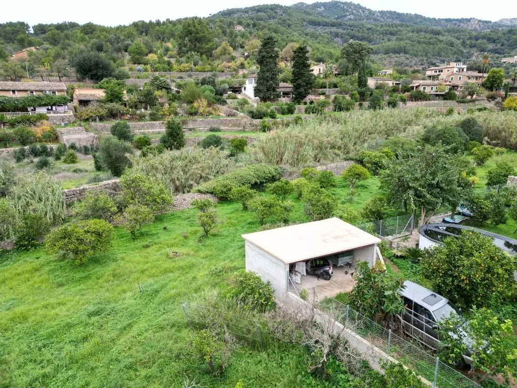 Vue aérienne - Building Land with Stream in Soller, Mallorca