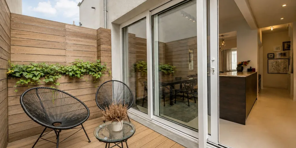 Terrasse - Duplex Contemporain avec Garage à Anvers
