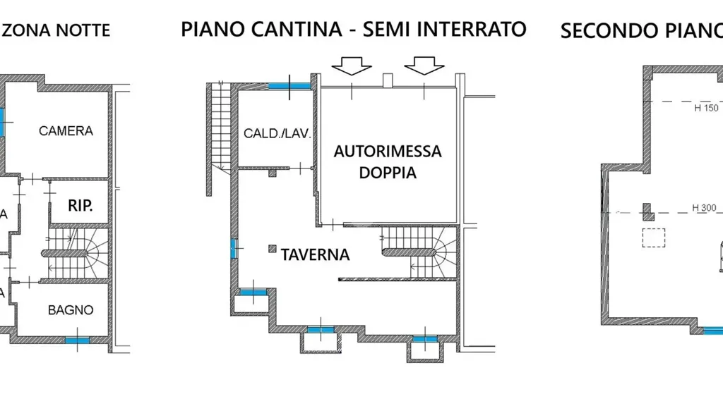 Floor Plan - Panoramic Bifamiliare Villa in Besana Brianza