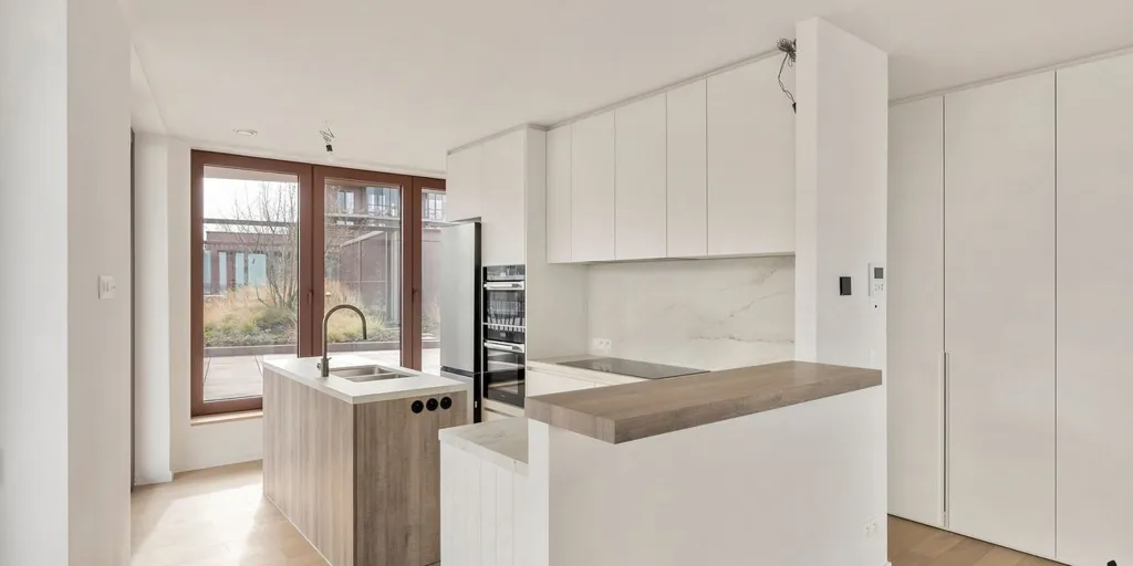 Köök - Luxury Apartment with Scheldt View in Antwerp