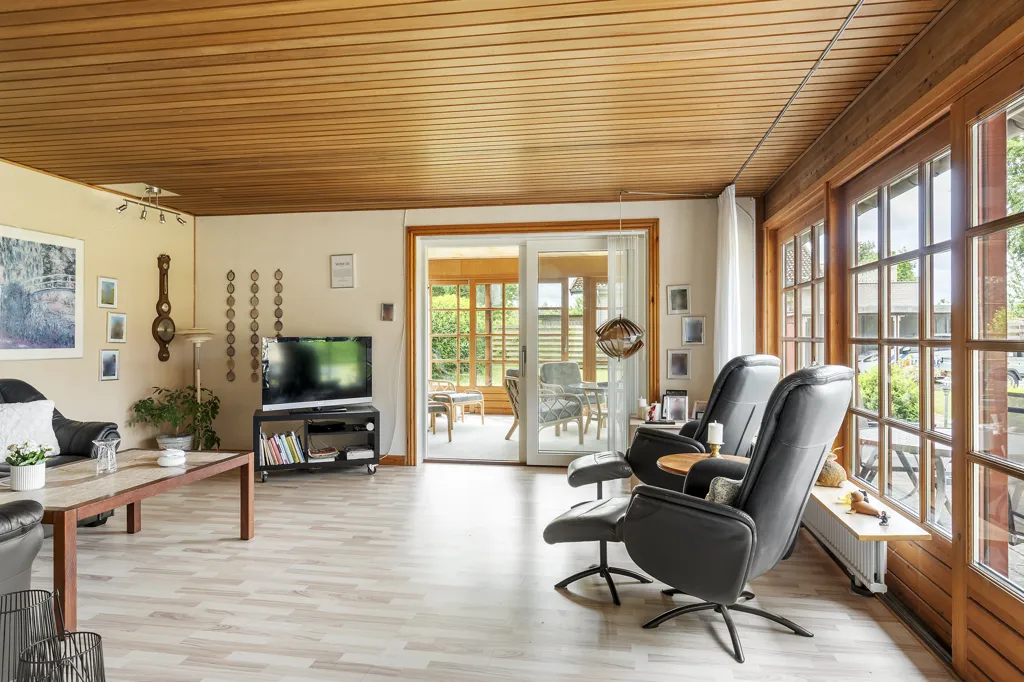Living Room - Villa with South-Facing Terrace in Kregme
