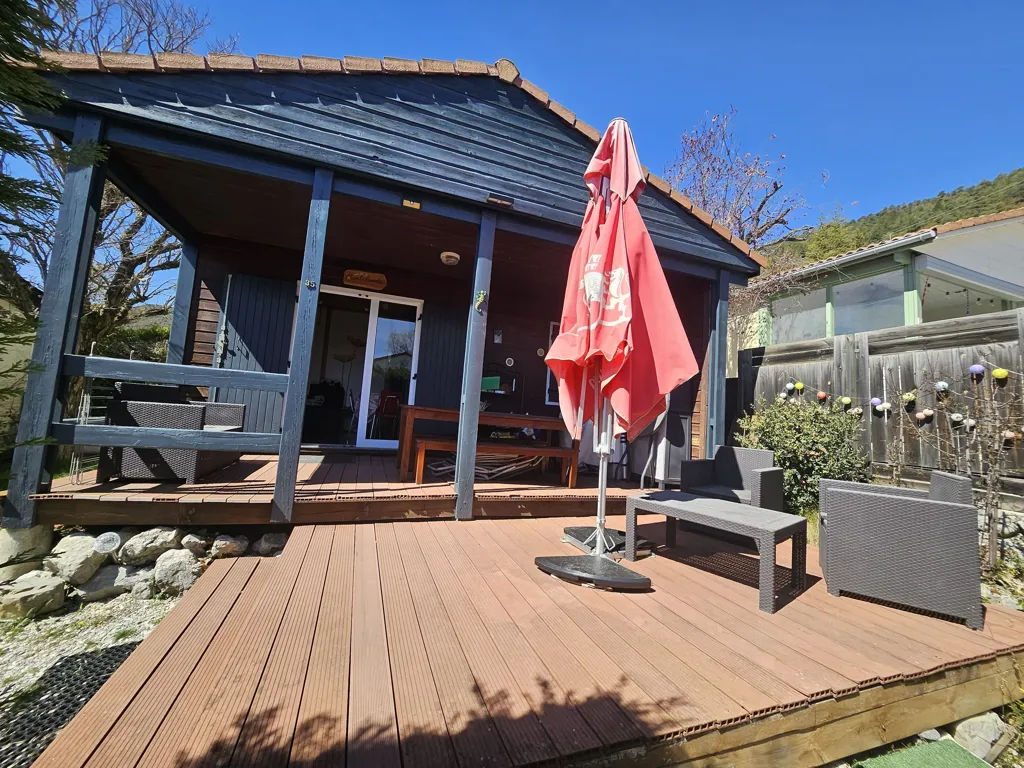 Terrasse - Chalet avec Terrasses près du Lac de Castillon