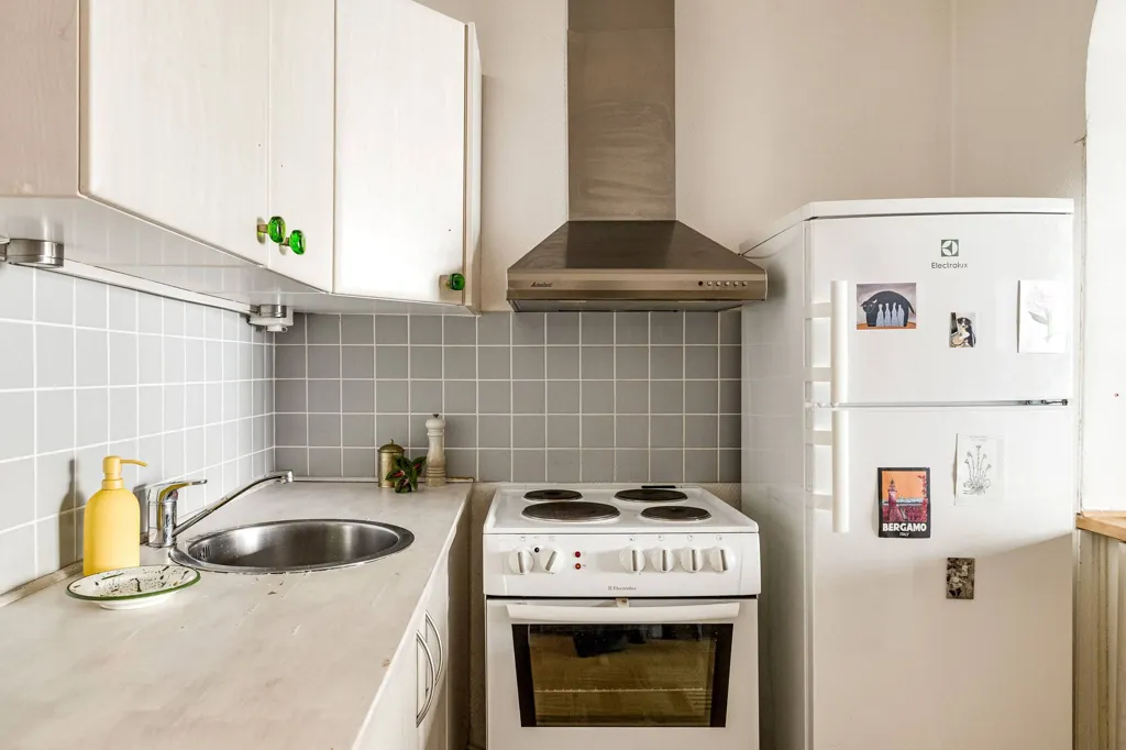Cucina - Open-Plan 2-Bedroom with 1930s Charm in Malmö