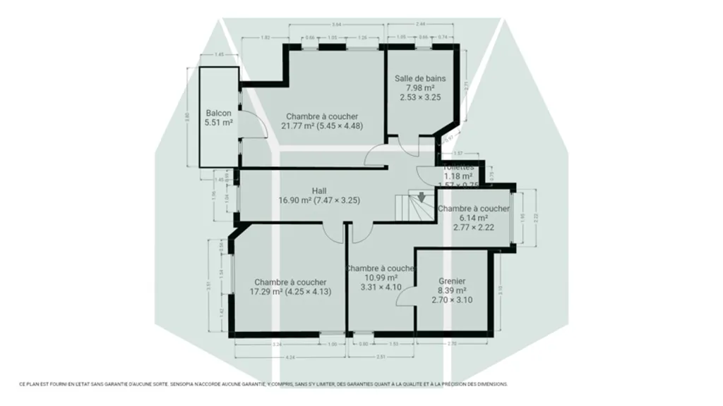 Plan - Villa Pleine de Caractère avec Jardin à la Coquinie