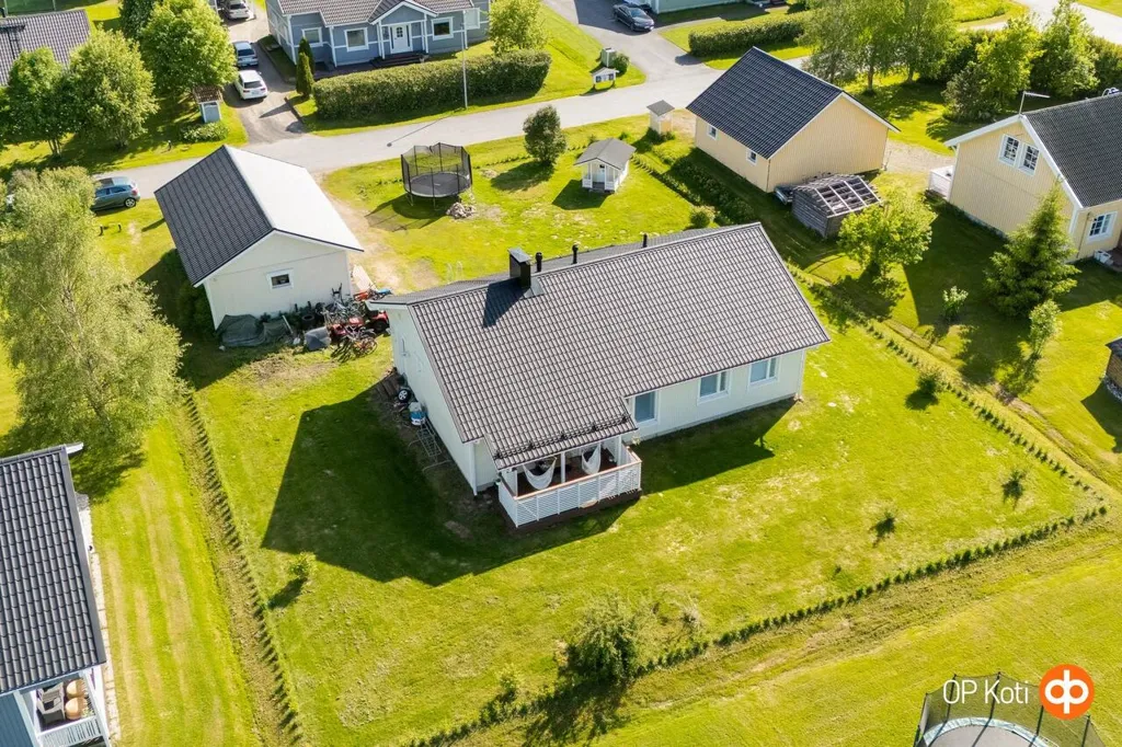 Vue aérienne - Single-Storey House with Sauna in Muhos