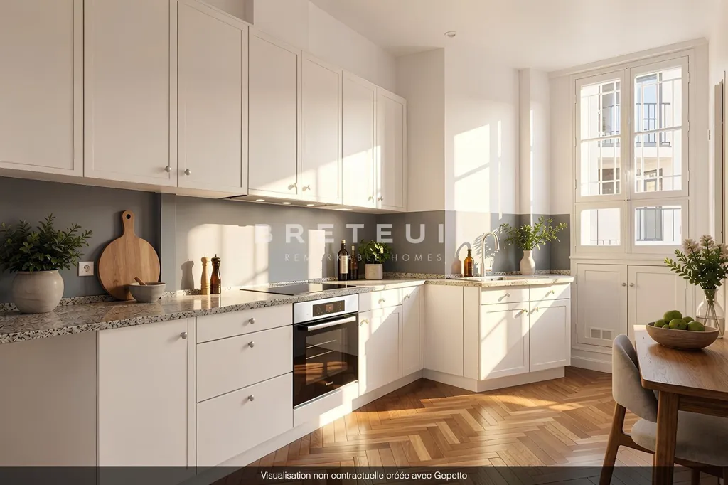 Cuisine - Appartement 6 pièces à Paris 16ème