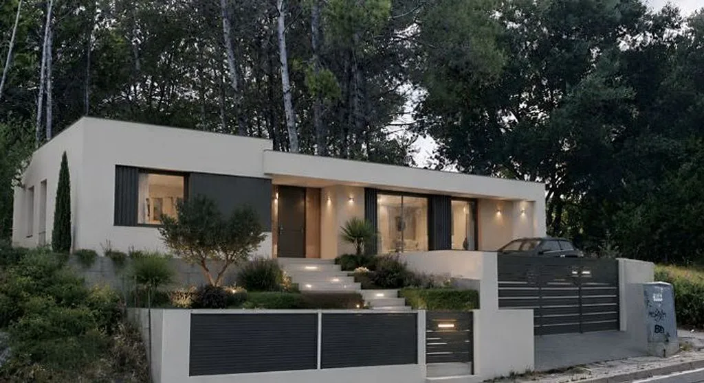 Exterior - Contemporary House with Pool in Sant Muç