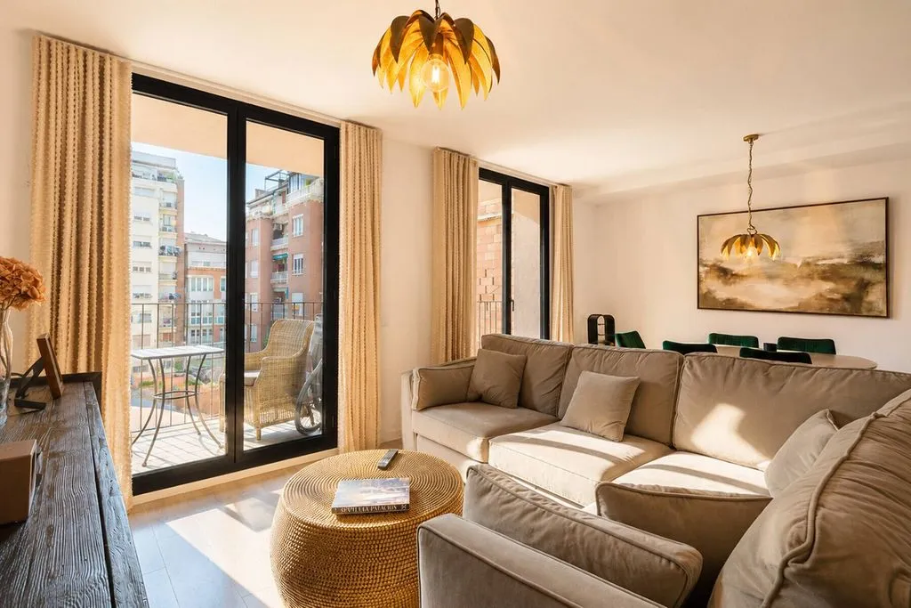 Séjour - Duplex with Terrace in La Dreta de l'Eixample