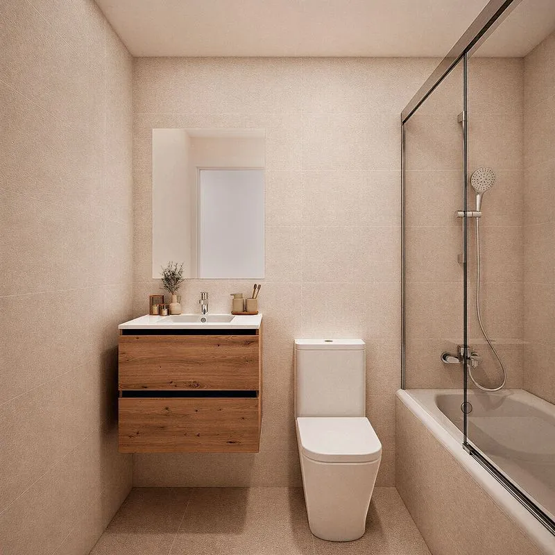 Salles de bain - New Flat with Pool in Los Berrocales, Madrid