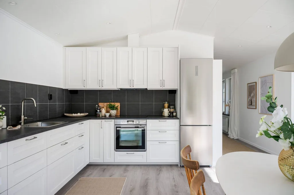 Köök - New Bungalow with Forest View in Hörby