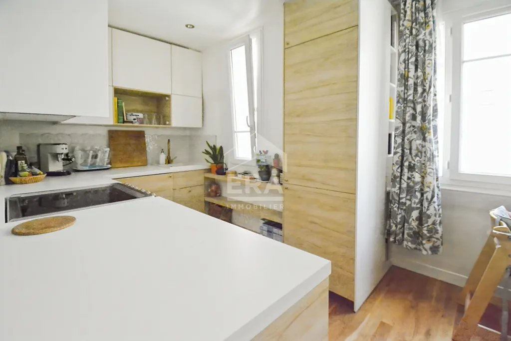 Cuisine - Appartement Refait par Architecte à Boulogne-Billancourt