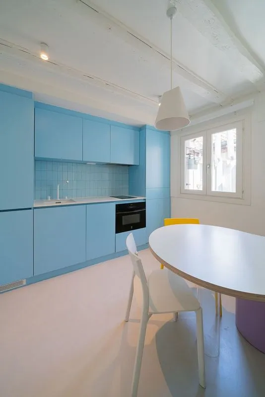 Kitchen - Furnished Flat with Historic Charm in Madrid
