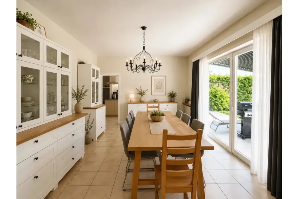 Sala da pranzo - 4-Faced Villa with Garden in Waterloo