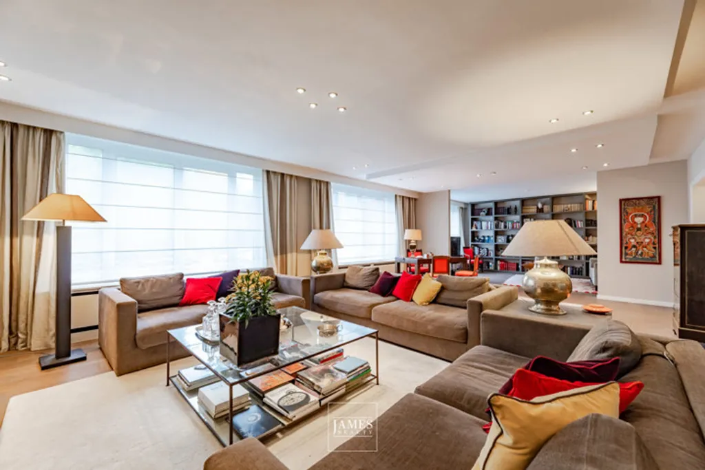 Séjour - Appartement avec Vue sur le Jardin du Roi à Ixelles