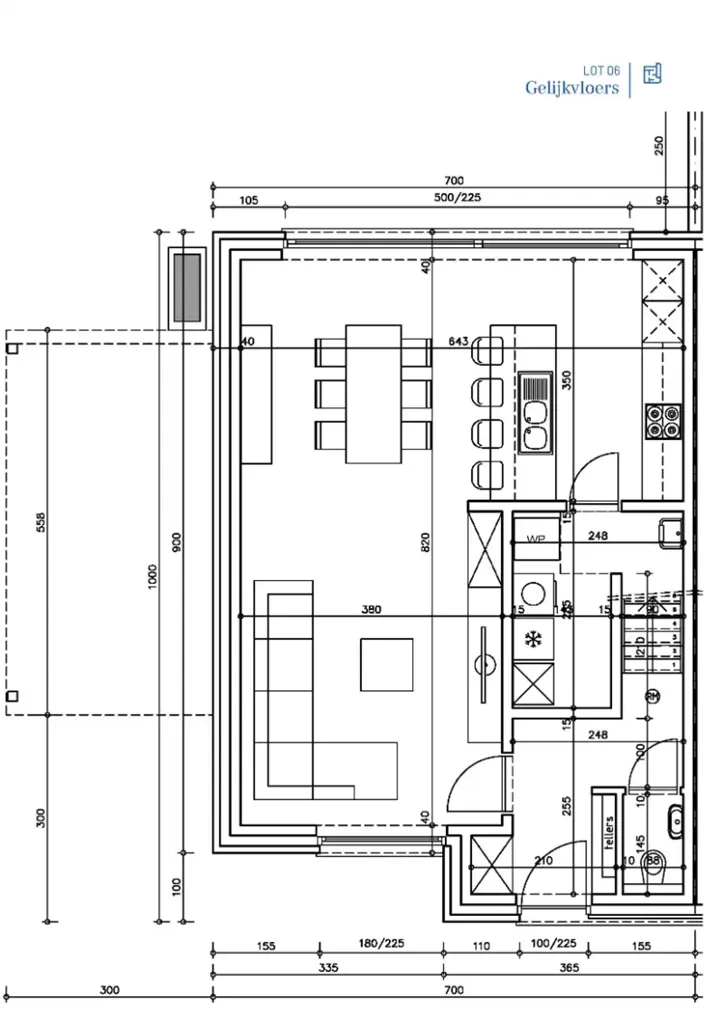 Plan - Nouvelle Maison Moderne à Oedelem