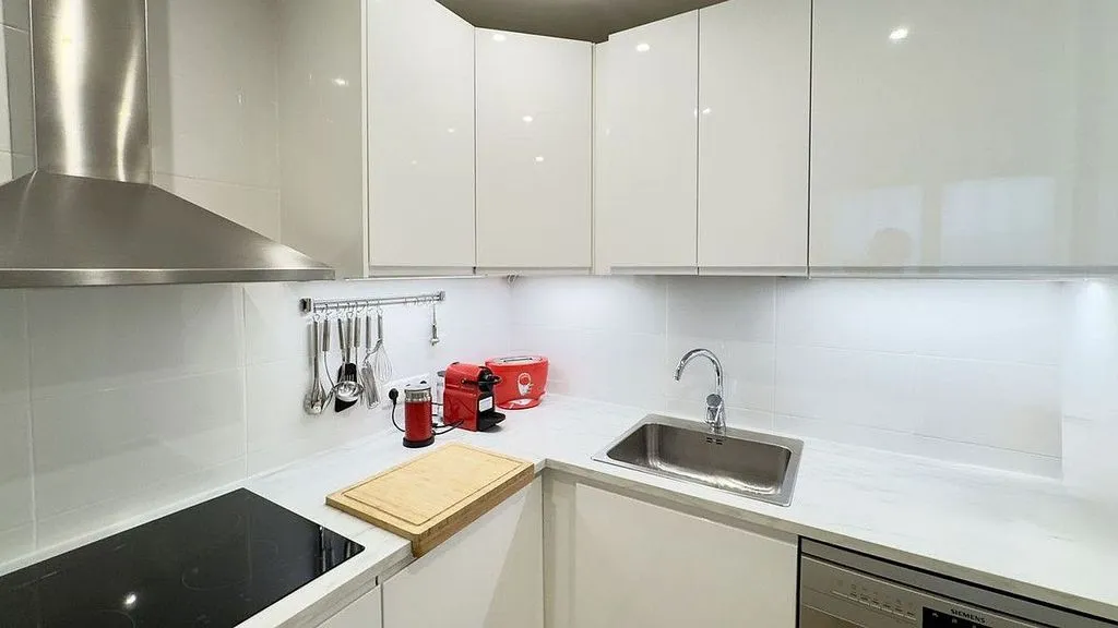 Köök - Apartment with Pool and Terrace in Elviria