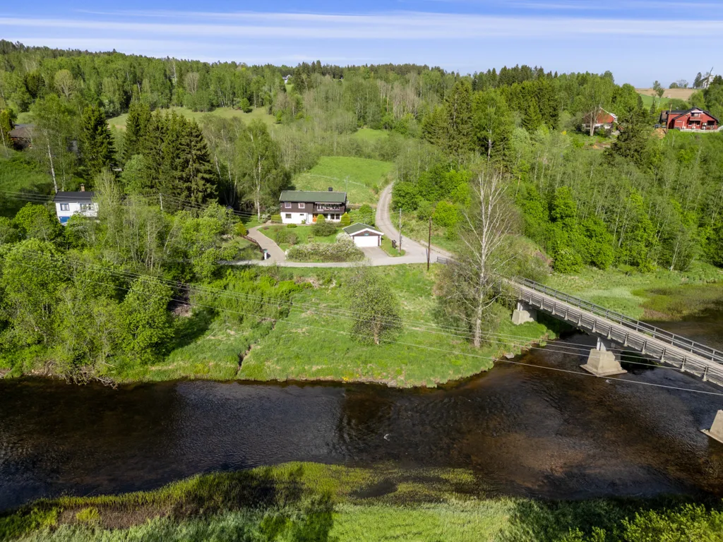Vue aérienne - Detached House with Double Garage in Nittedal