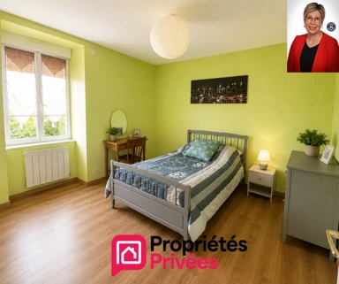 Camere da letto - Renovated House with Constructible Land in Cancale
