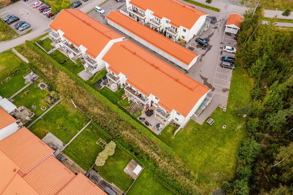 Vue aérienne - Spacious 4-Bedroom with Sunny Terrace in Bredsand